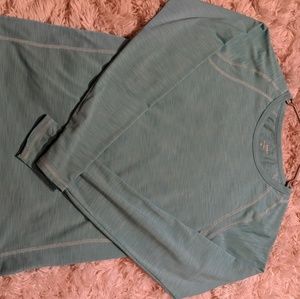 Champion teal long sleeve workout shirt